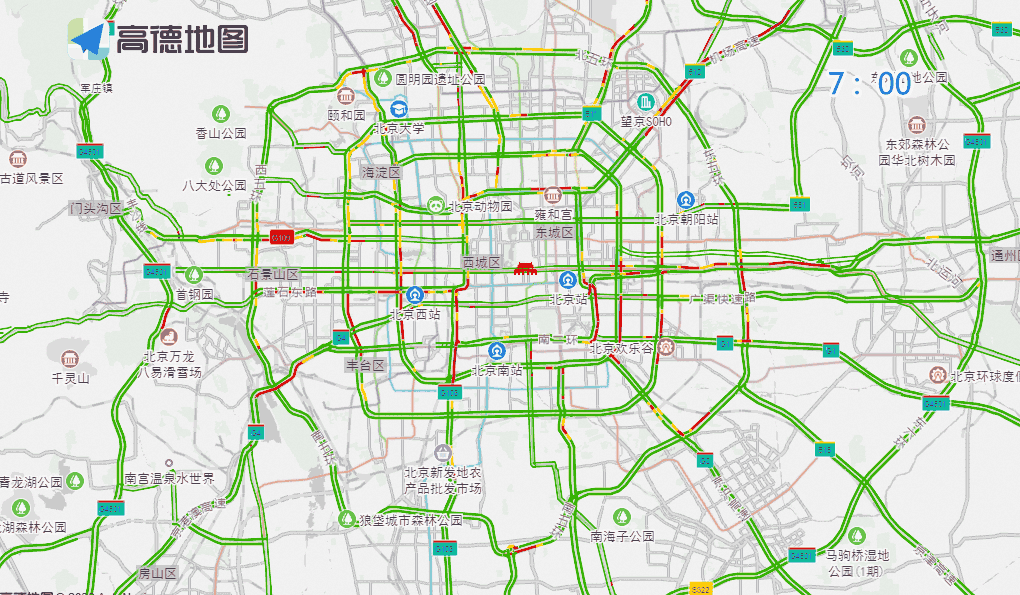 工作日早晚高峰交通壓力_出行提示_周末大型活動交通預測