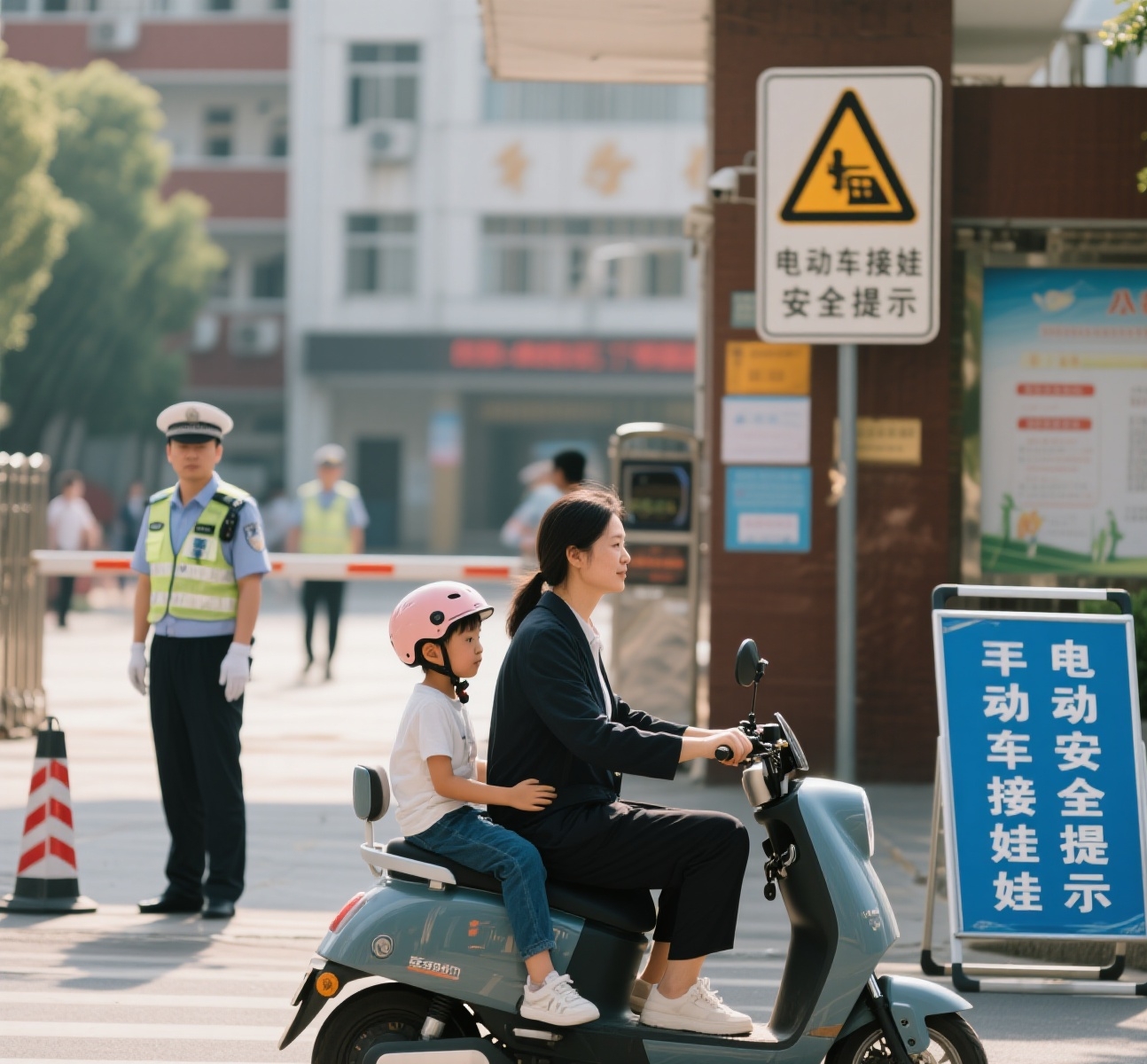 禁行_電動車接娃交警嚴(yán)查升級_3類車禁行接娃